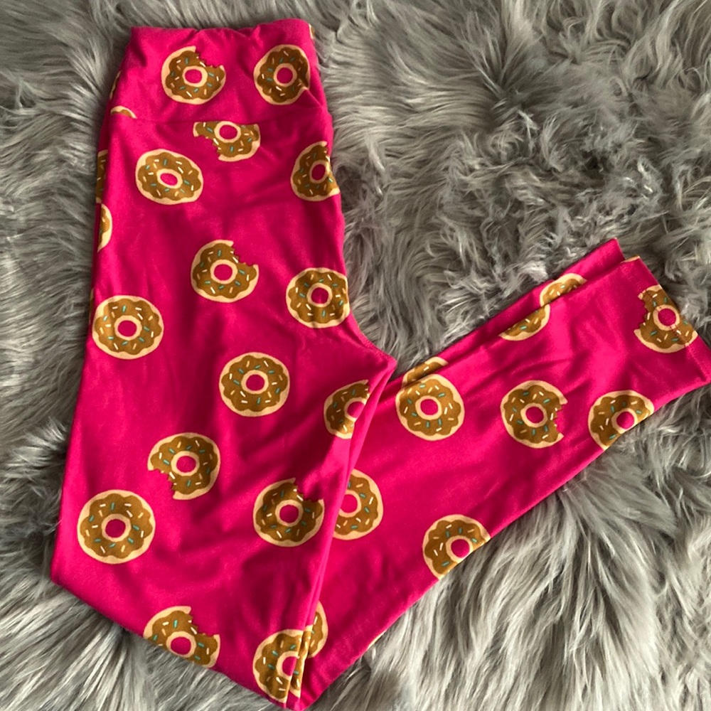 LuLaRoe Unicorn Leggings Donuts Pink Women’s Size OS NWT
